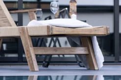 Garten Sonnenliege Ferano - verstellbar aus Akazienholz & Polyesterseil