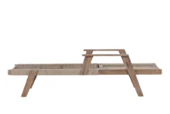 Garten Sonnenliege Ferano - verstellbar aus Akazienholz & Polyesterseil