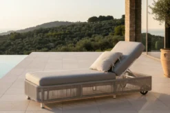 Garten Sonnenliege Mila - aus Polyester/Metall