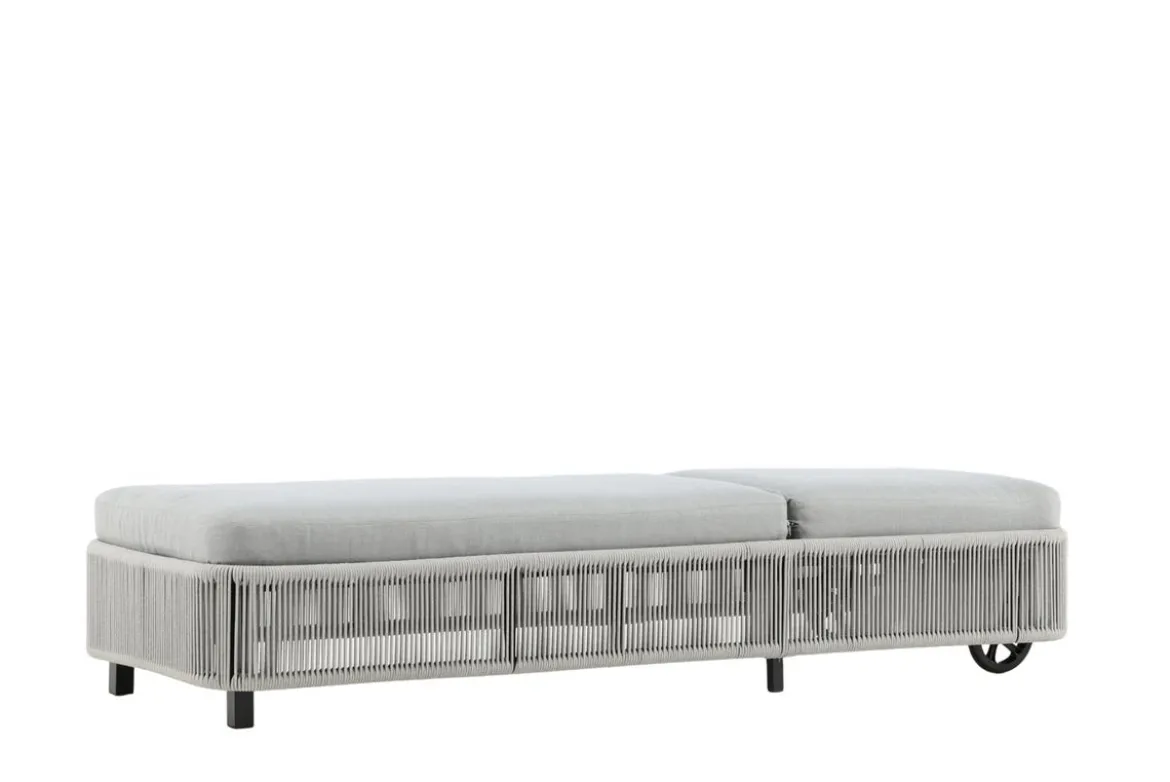 Garten Sonnenliege Mila - aus Polyester/Metall