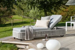 Garten Sonnenliege Mila - aus Polyester/Metall