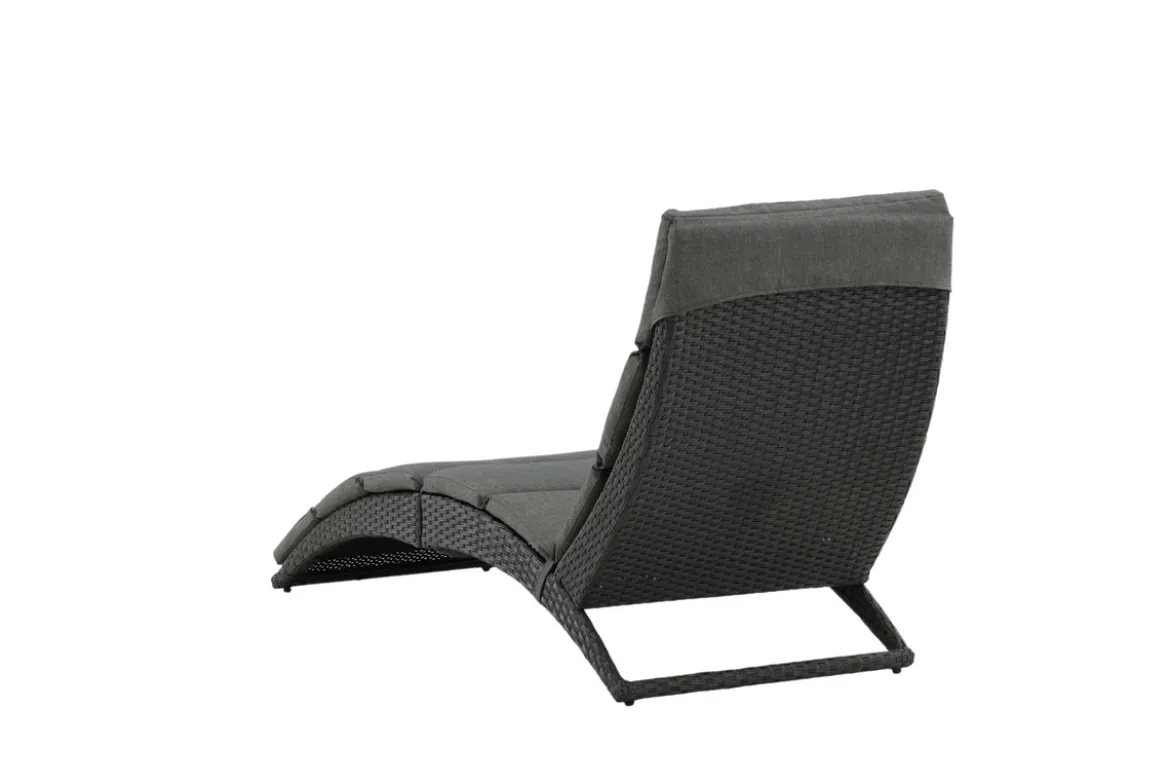 Garten Sonnenliege Queen - aus synthetischem Rattan inkl. Kissen