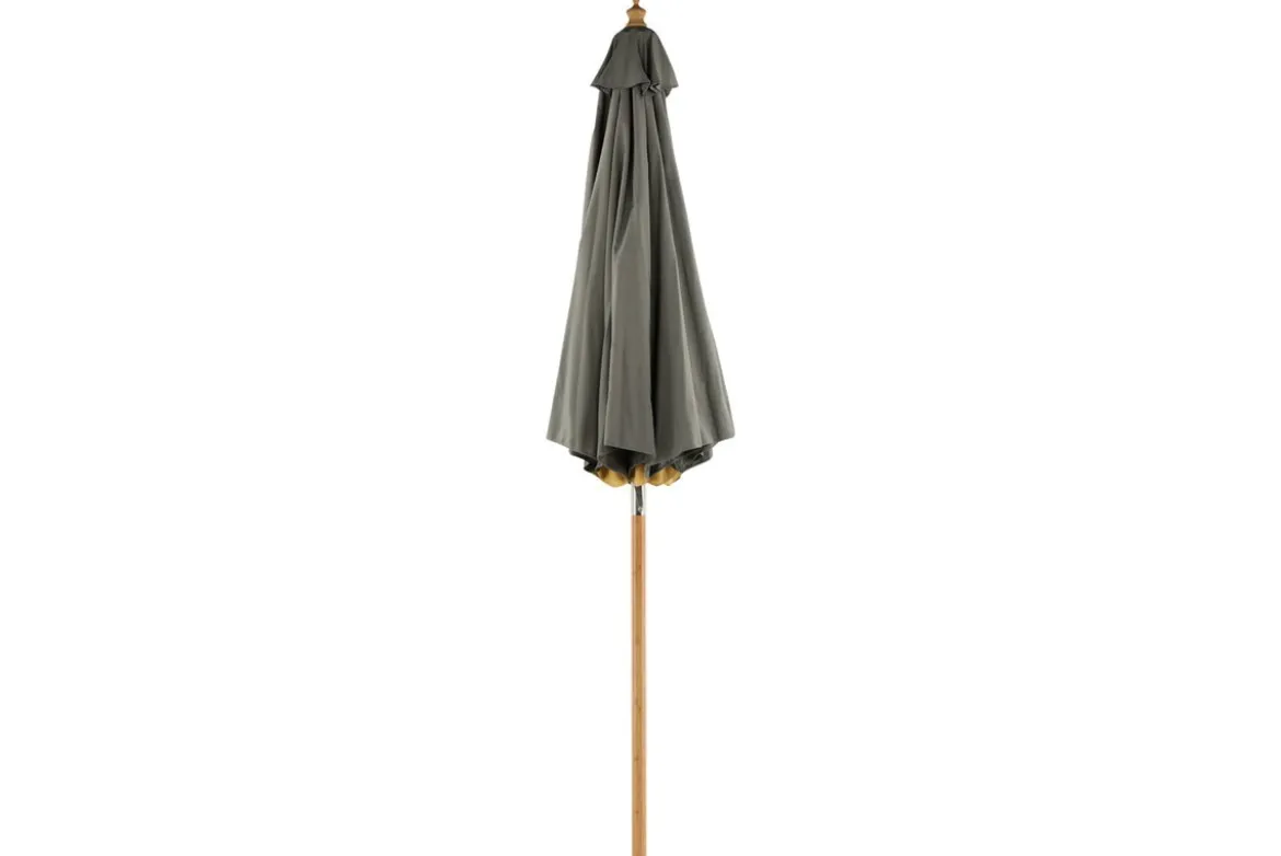 Garten Sonnenschirm Boho – Ø270 cm in wahlweise Schwarz oder Grau
