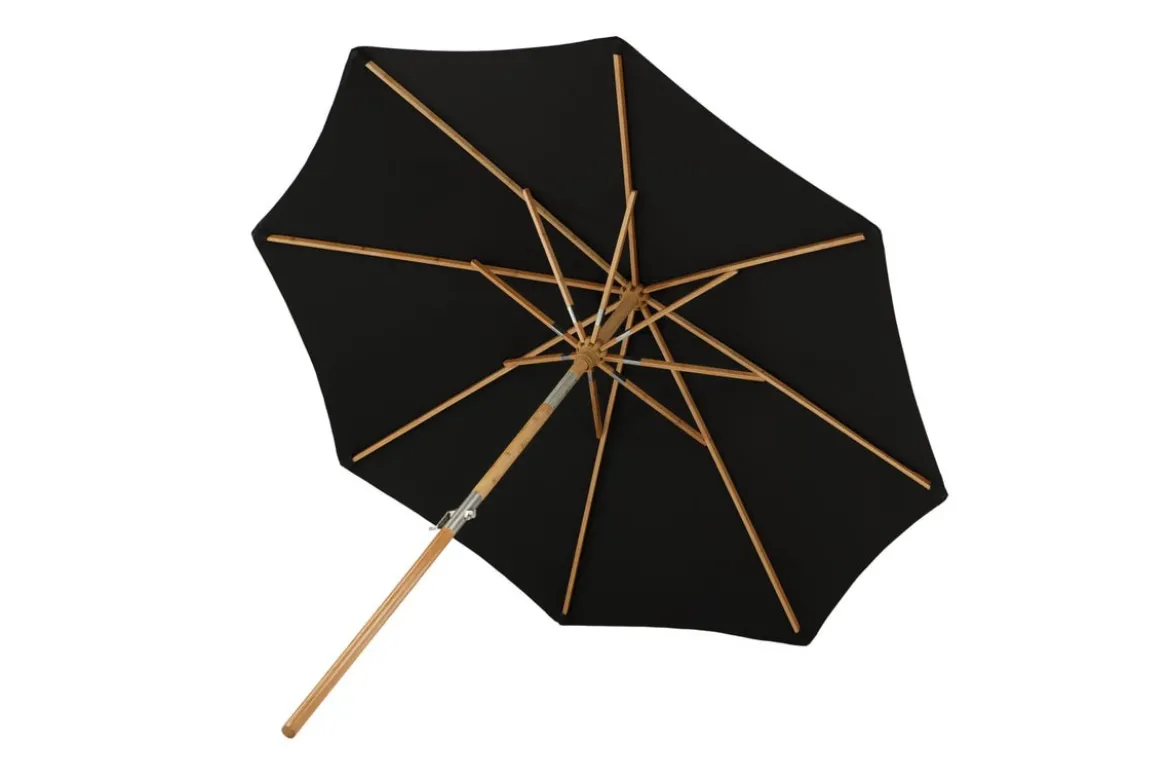 Garten Sonnenschirm Boho – Ø270 cm in wahlweise Schwarz oder Grau
