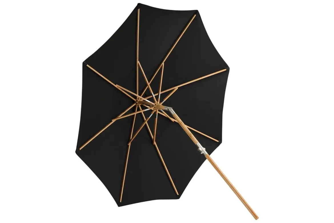 Garten Sonnenschirm Boho – Ø270 cm in wahlweise Schwarz oder Grau