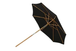 Garten Sonnenschirm Boho – Ø270 cm in wahlweise Schwarz oder Grau