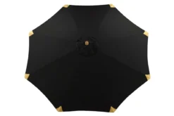 Garten Sonnenschirm Boho – Ø270 cm in wahlweise Schwarz oder Grau