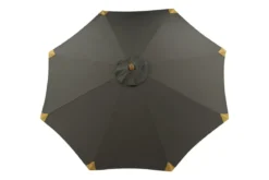 Garten Sonnenschirm Boho – Ø270 cm in wahlweise Schwarz oder Grau