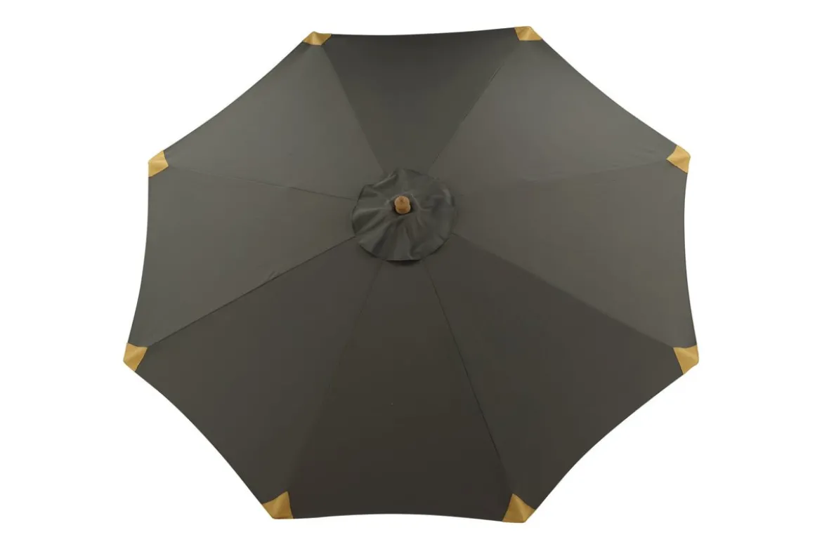 Garten Sonnenschirm Boho – Ø270 cm in wahlweise Schwarz oder Grau