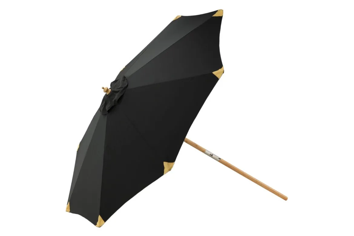 Garten Sonnenschirm Boho – Ø270 cm in wahlweise Schwarz oder Grau