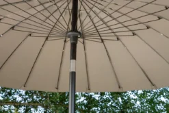 Garten Sonnenschirm Palma – Ø270 cm verfügbar in Weiß, Schwarz, Grau und Blau