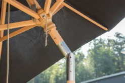 Garten Sonnenschirm Valenza – Ø250 cm in Schwarz oder Weiß