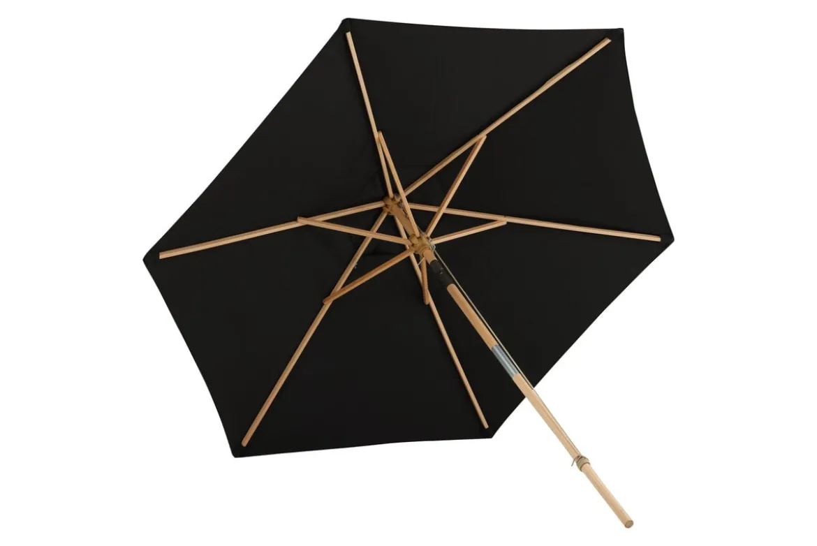 Garten Sonnenschirm Valenza – Ø250 cm in Schwarz oder Weiß