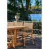 Gartenstuhl Capri mit Armlehne aus Teakholz