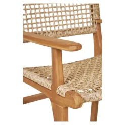 Gartenstuhl Capri mit Armlehne aus Teakholz