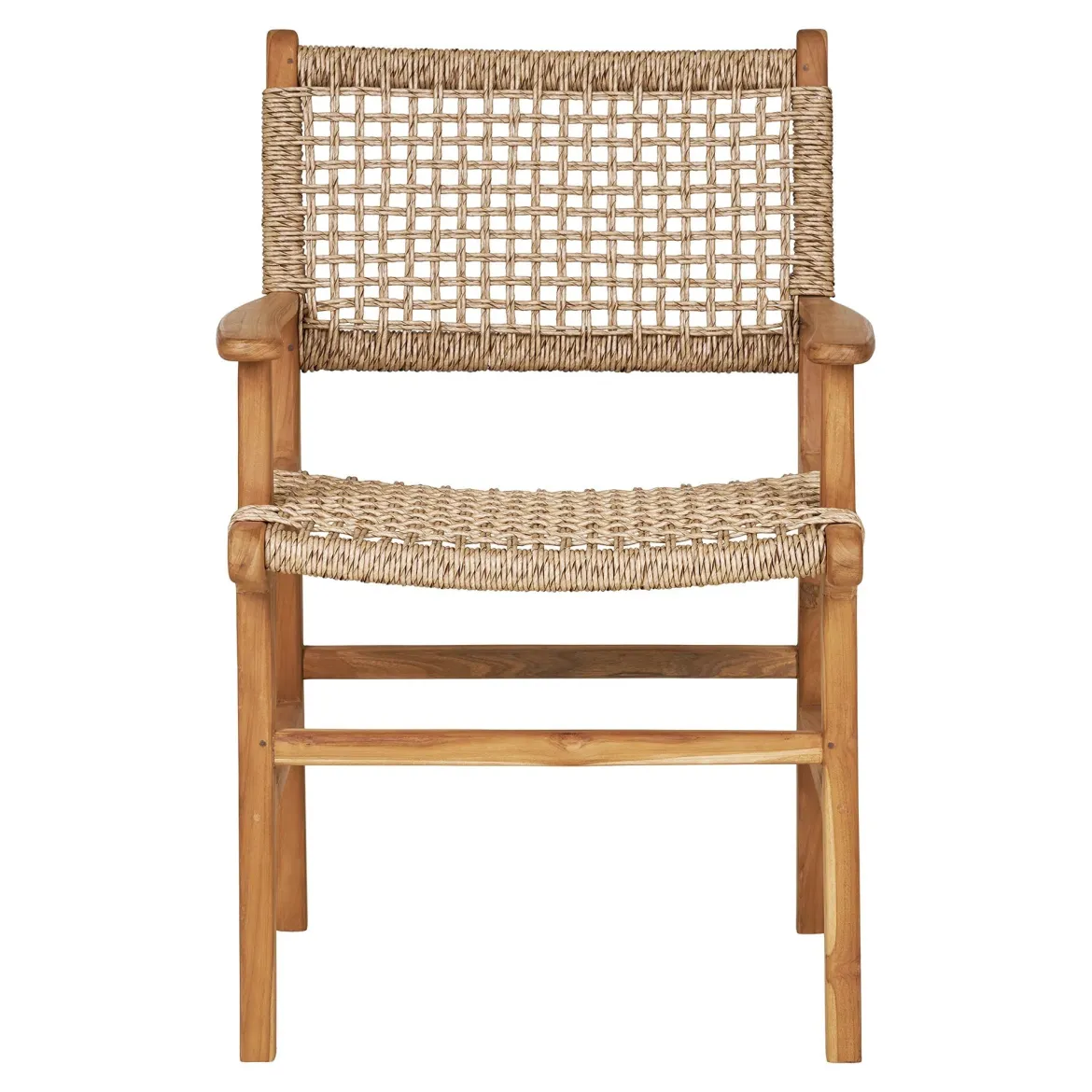 Gartenstuhl Capri mit Armlehne aus Teakholz