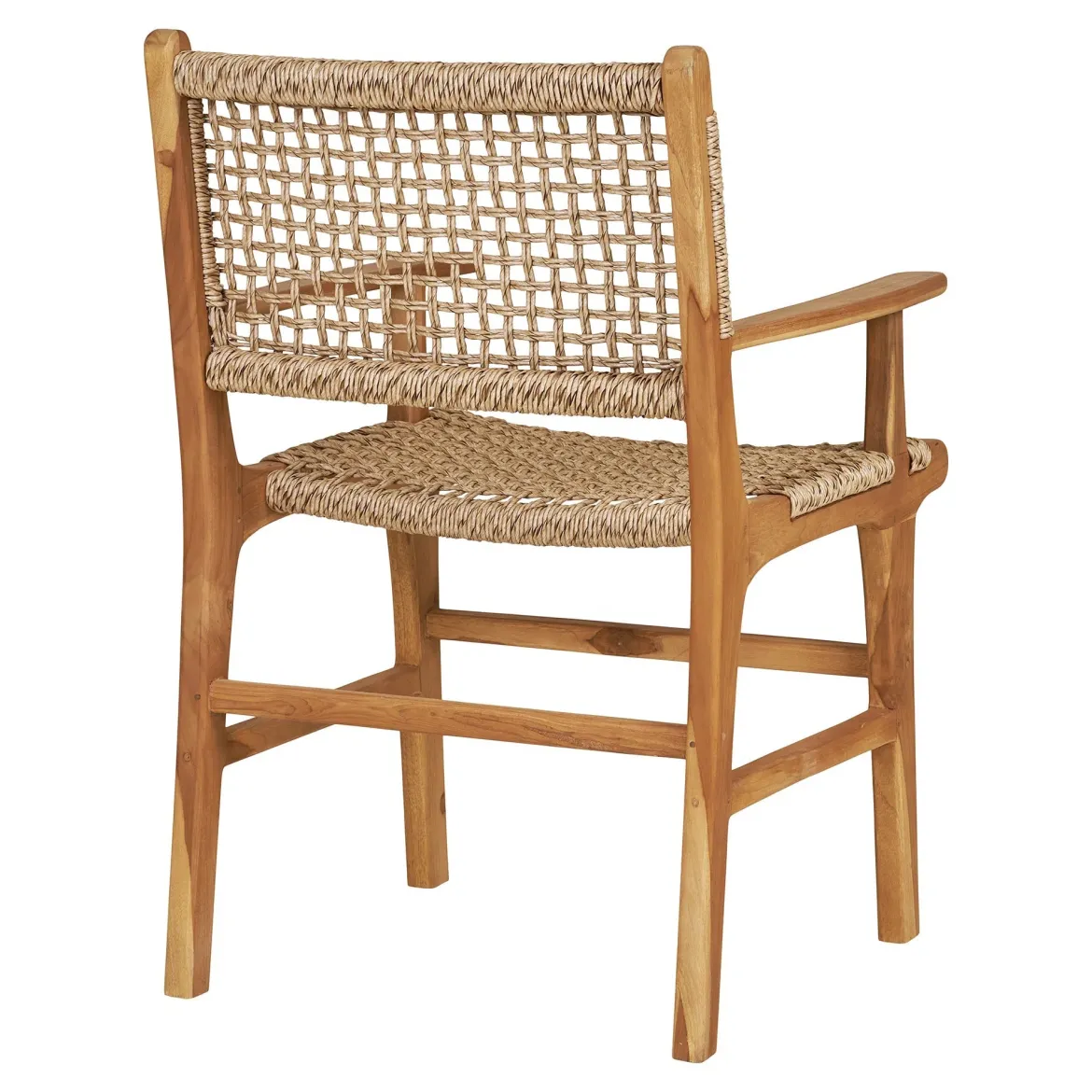Gartenstuhl Capri mit Armlehne aus Teakholz