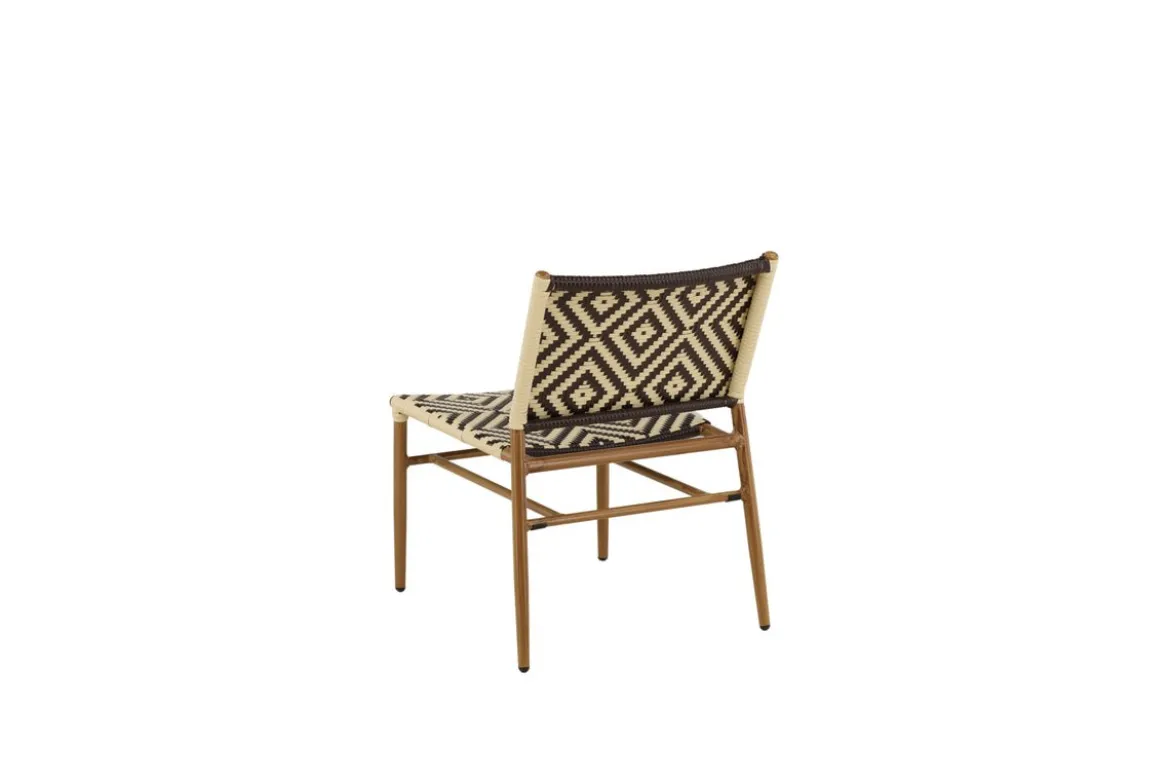Gartenstuhl Carla - aus Rattan in Beige und Brauntönen