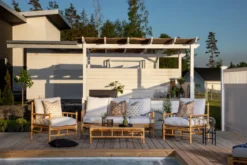 Gartenstuhl Conny - aus Rattan in Naturoptik inkl. Kissen
