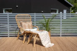 Gartenstuhl Elena - aus Rattan in Holzoptik