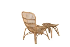 Gartenstuhl Elena - aus Rattan in Holzoptik