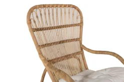 Gartenstuhl Elena - aus Rattan in Holzoptik