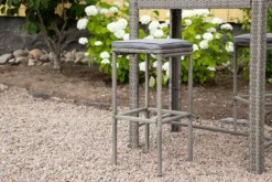 Gartenstuhl Henry - aus Rattan in Grau