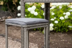 Gartenstuhl Henry - aus Rattan in Grau