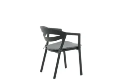 Gartenstuhl Sylt - aus Aluminium in Schwarz