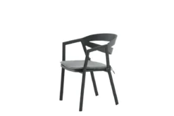 Gartenstuhl Sylt - aus Aluminium in Schwarz