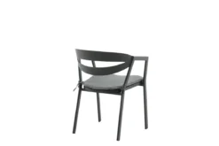 Gartenstuhl Sylt - aus Aluminium in Schwarz