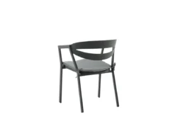 Gartenstuhl Sylt - aus Aluminium in Schwarz