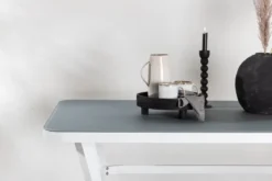 Gartentisch Amaré - Matte Glasplatte auf Aluminiumgestell