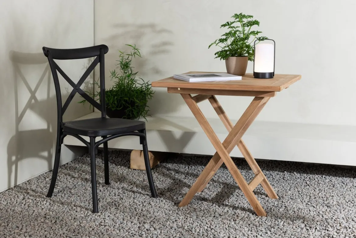 Gartentisch Arvo - Quadratischer Café-Tisch aus massivem Teakholz
