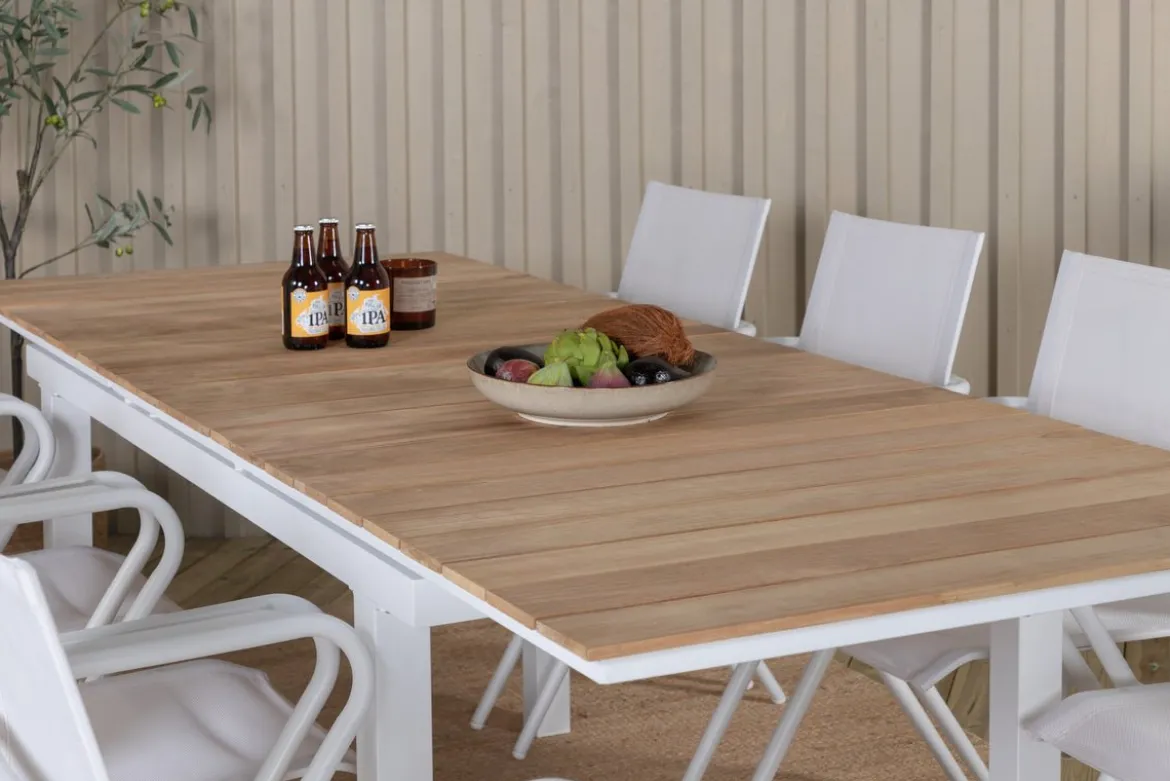 Gartentisch Caimana - ein ausziehbarer Esstisch mit edler Teakholzplatte