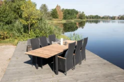 Gartentisch Caimana - ein ausziehbarer Esstisch mit edler Teakholzplatte