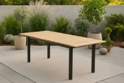Gartentisch Caimana - ein ausziehbarer Esstisch mit edler Teakholzplatte