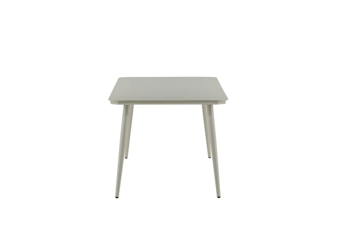 Gartentisch Imani - rechteckiger, beiger Esstisch aus Aluminium