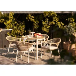Garten-Tischlampe „Norvara“ – wetterfest für Balkon & Outdoor-Bereich