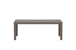 Gartentisch Lior - Rechteckiger Esstisch aus Aluminium in 2 Farben