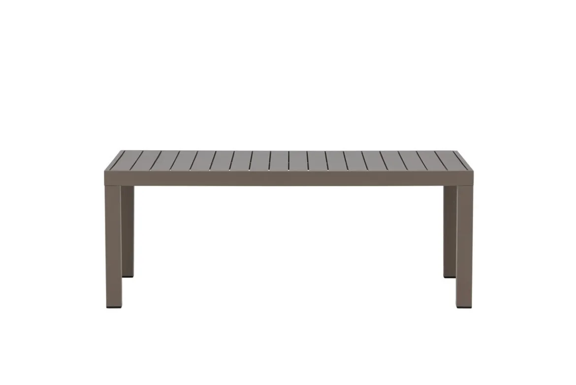 Gartentisch Lior - Rechteckiger Esstisch aus Aluminium in 2 Farben