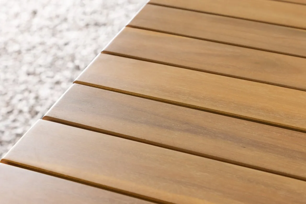 Gartentisch Lyon - Beistelltisch mit Akazienholz-Platte
