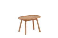Gartentisch Maji - ein Beistelltisch in ovaler Form aus Teakholz