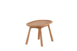 Gartentisch Maji - ein Beistelltisch in ovaler Form aus Teakholz