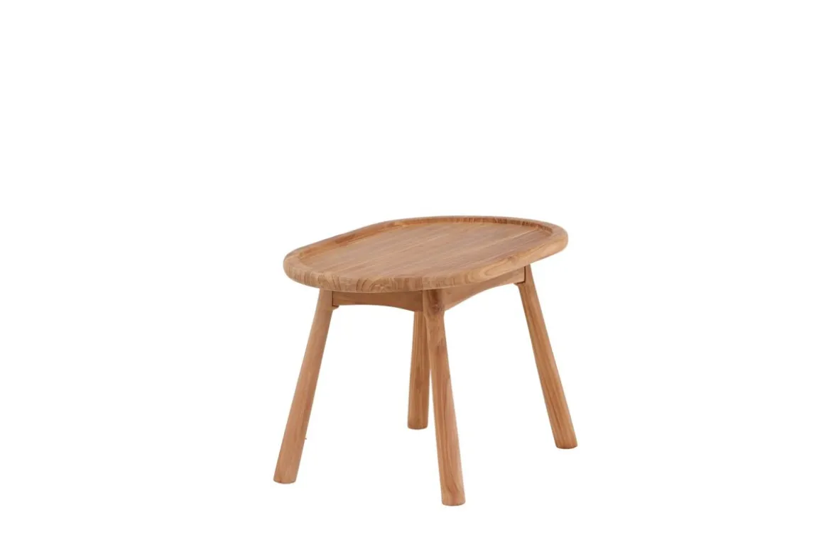 Gartentisch Maji - ein Beistelltisch in ovaler Form aus Teakholz