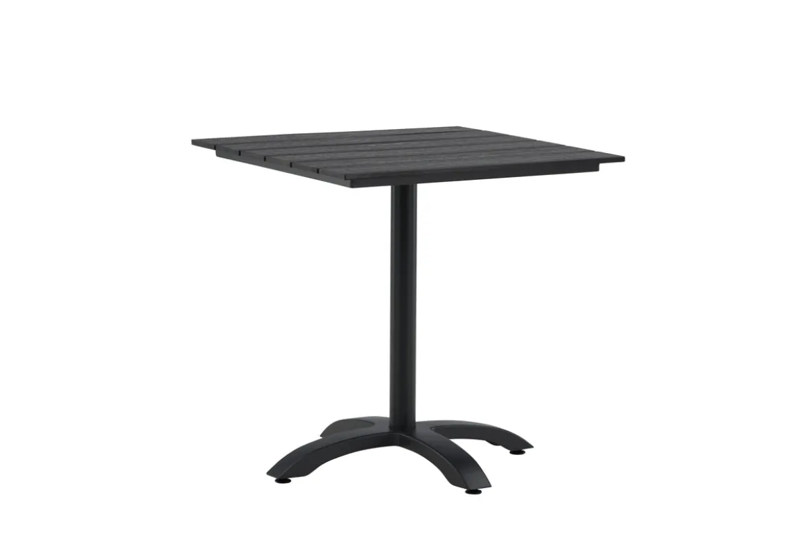 Gartentisch Malani - pflegeleichter quadratischer Tisch aus robustem Aluminium und Aintwood