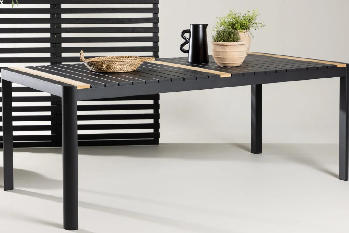 Gartentisch Nuru - Teakholz und Aluminium für Stabilität und Langlebigkeit
