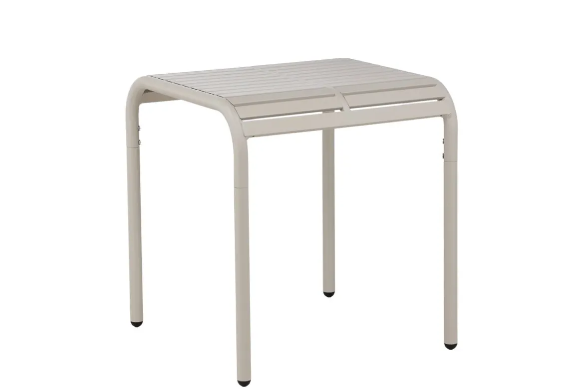 Gartentisch Tehani - leichter, beiger Cafétisch aus Aluminium
