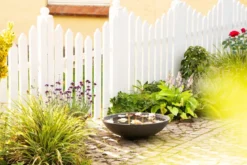 Garten Wasserschale Aldrenor – stilvolle Pflanzenschale in Dunkelgrau