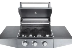 Gasgrill BarbecuePro XL – 3-Brenner Grillwagen mit Warmhalterost